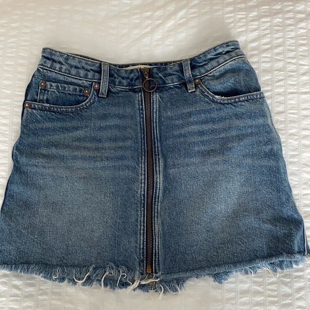 Free people denim skirt